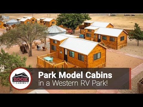 11 Western-Themed Park Model Cabins at the Big Texan RV Ranch