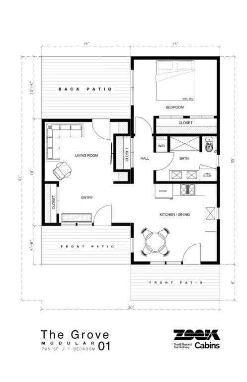 Zook Grove ADU floor plan 1