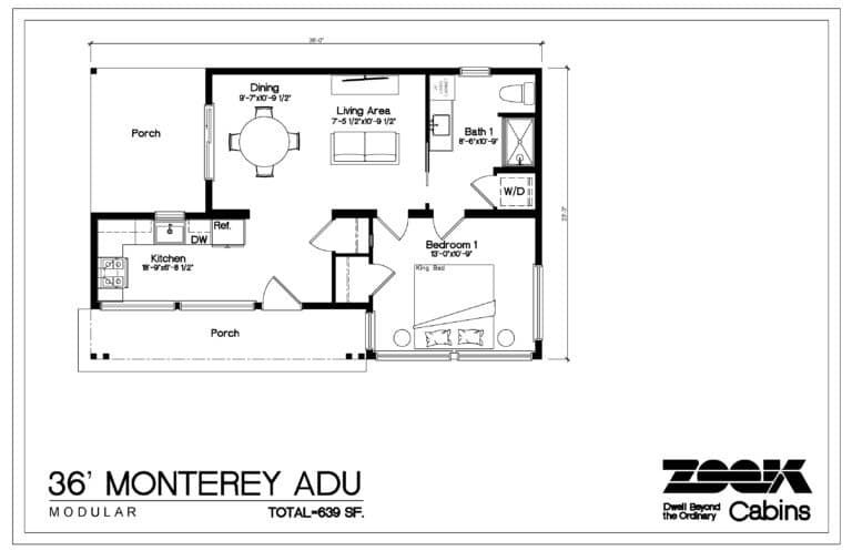 Zook Monterey ADU floor plan 1