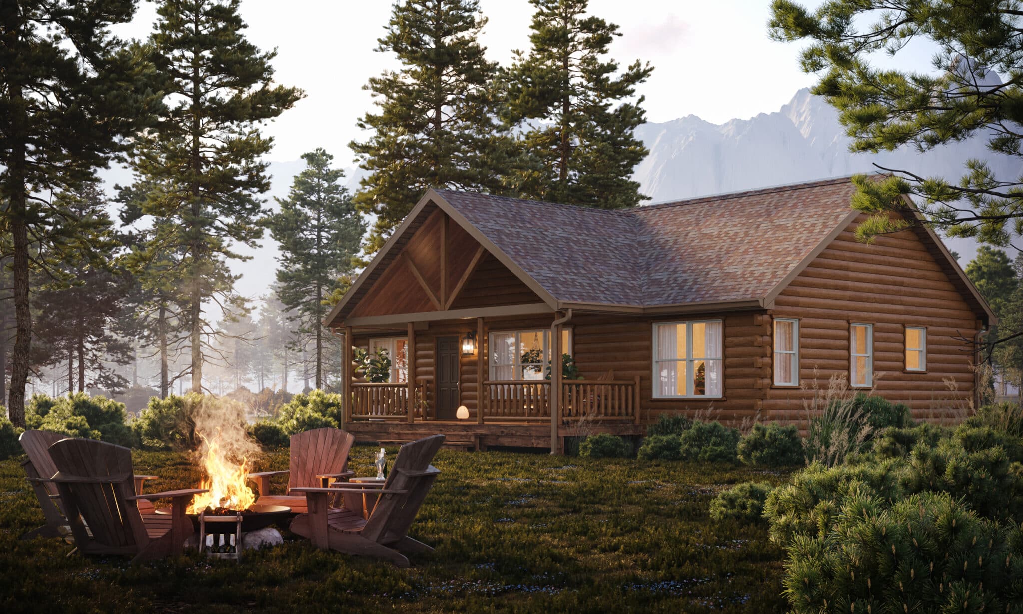 Sunset Ridge Log Cabins | Ranch Style Log Cabins
