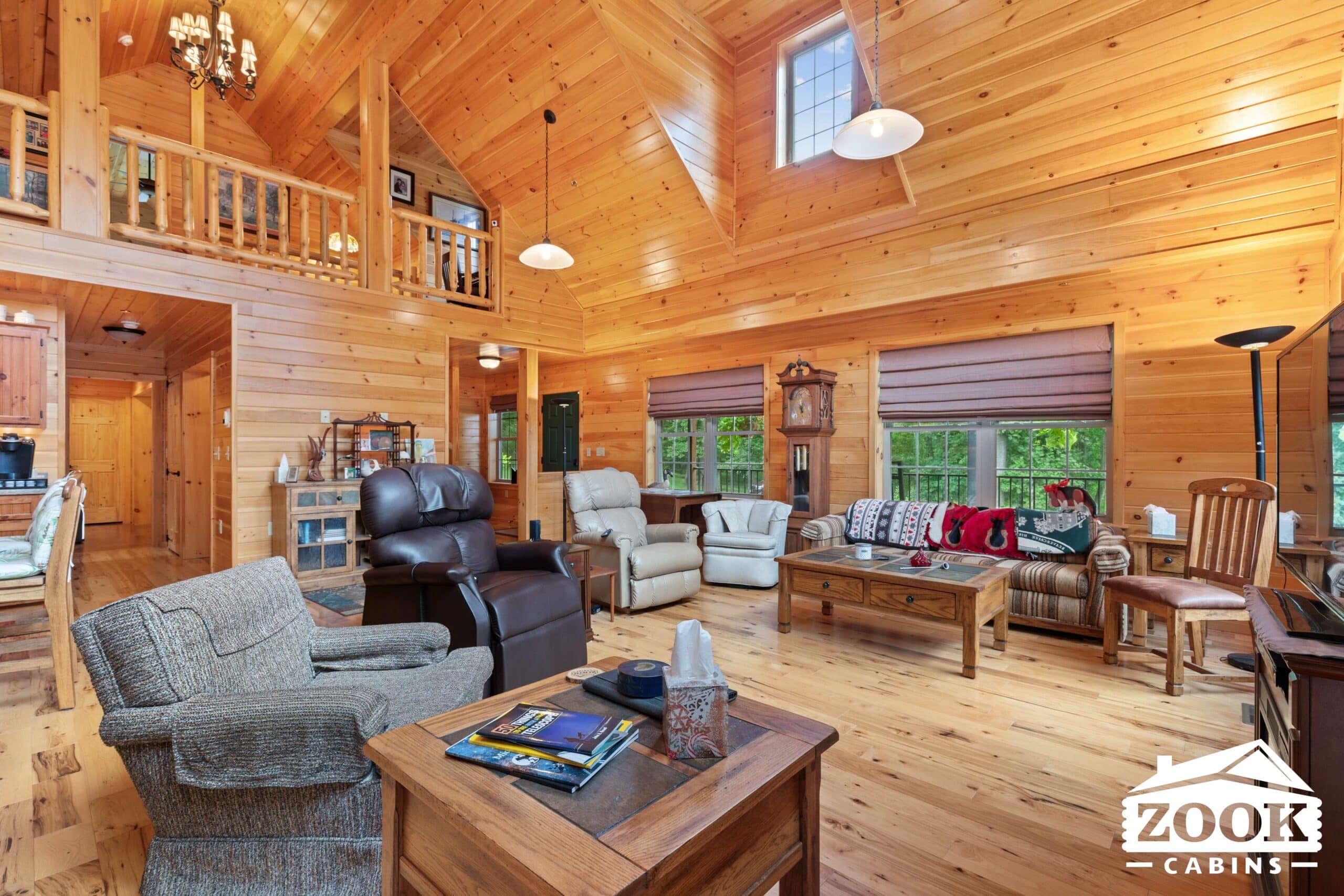 interior of prefab cabin livingroom 1