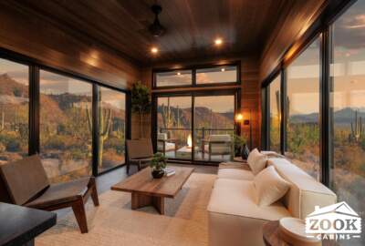 Rockwood luxury modern mountain park model cabin home