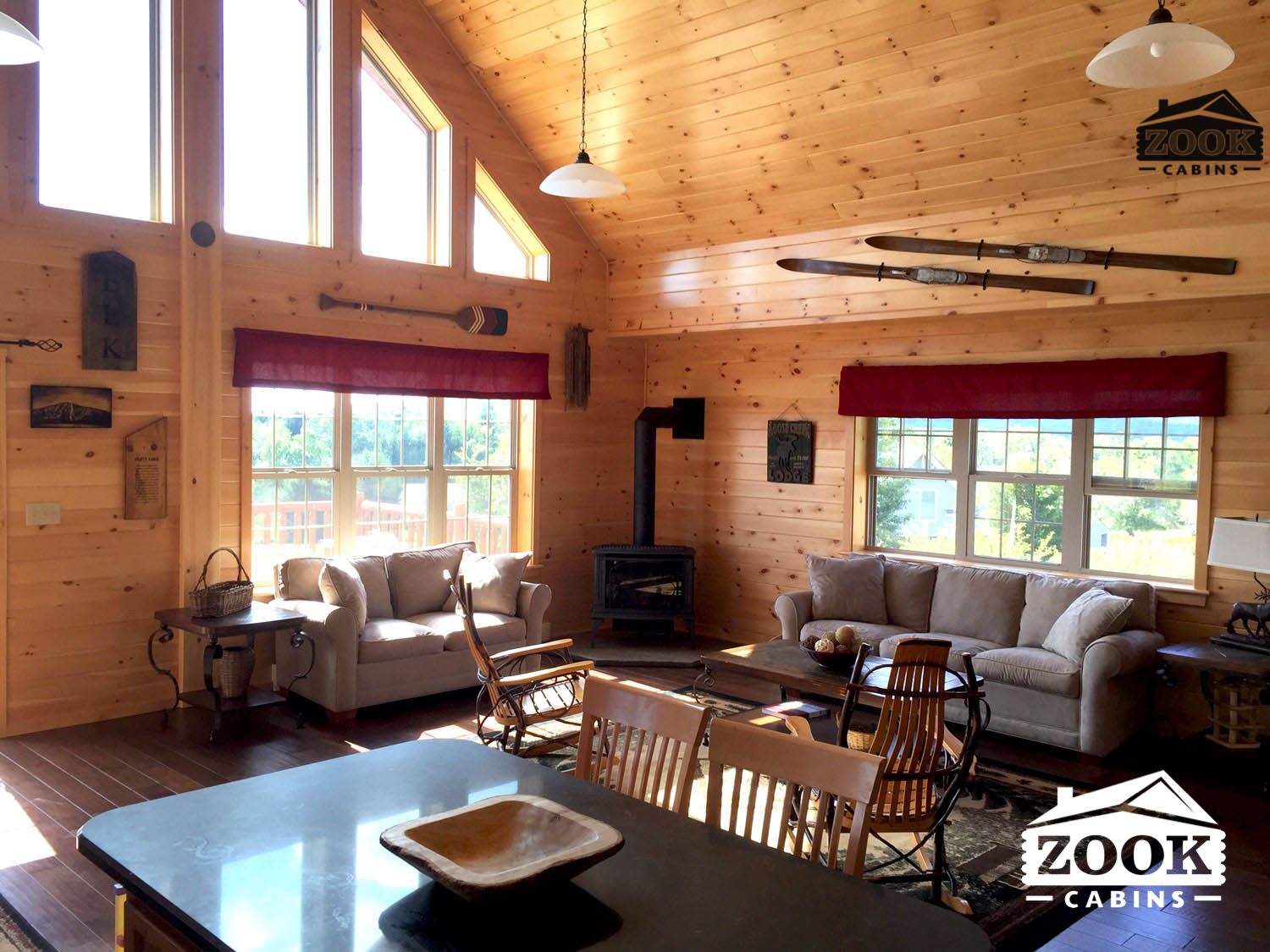 The Living room will make you love cabin living
