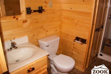 Single wide cabins with a bathroom
