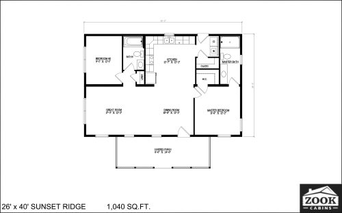 26x40 Sunset Ridge 04 01 2021 1st Floor Literature plan