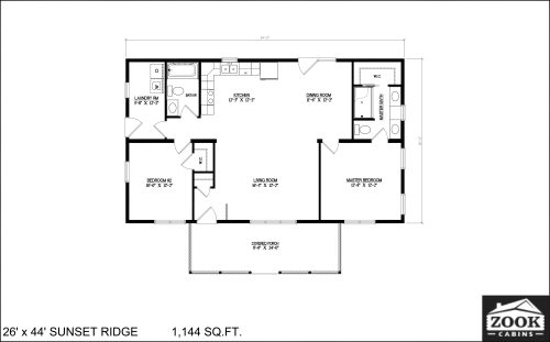 26x44 Sunset Ridge 04 01 2021 1st Floor Literature plan