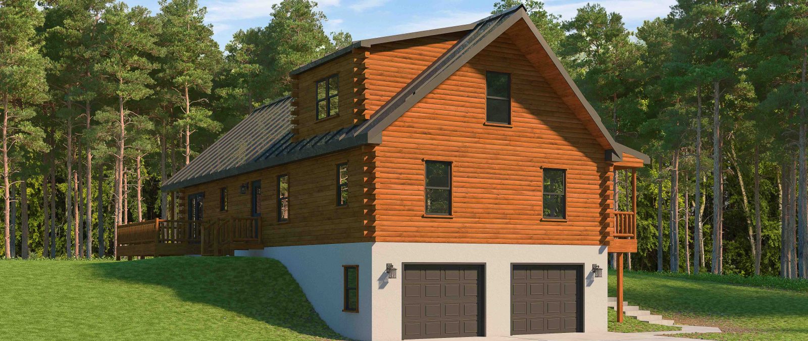 The Glacier Log Cabin Log Cabins By Zook Cabins