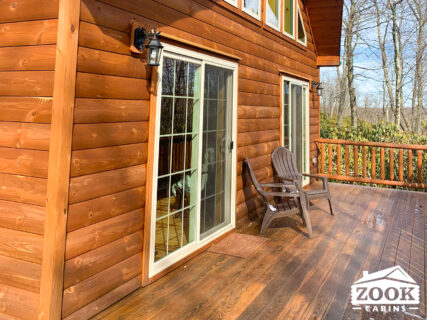 Log Cabin Chalet with a Deck