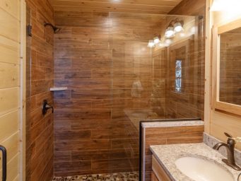 Tile Shower for Your Log Cabin