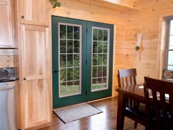 French Door for Your Log Cabin
