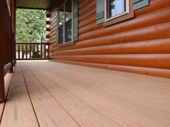 Composite Decking for Your Log Cabin
