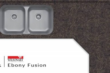 Ebony Fusion Countertops for Your Log Cabin