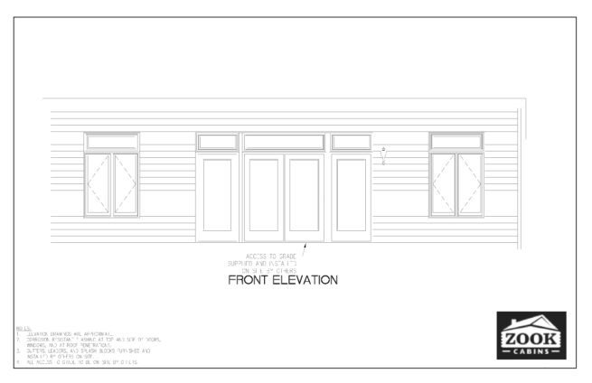 Alpine Zook Cabins Floor Plans Exterior Layout