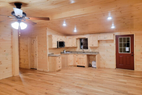 pioneer log homes kitchen