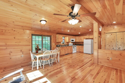 Frontier Log Cabins Kitchen floor plan
