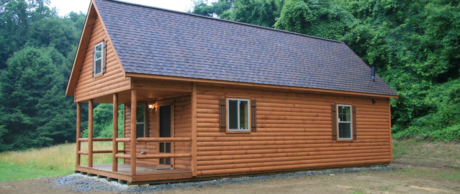 Beautifully, Quaint Single Wide Log Cabin Home Catskill Log Homes