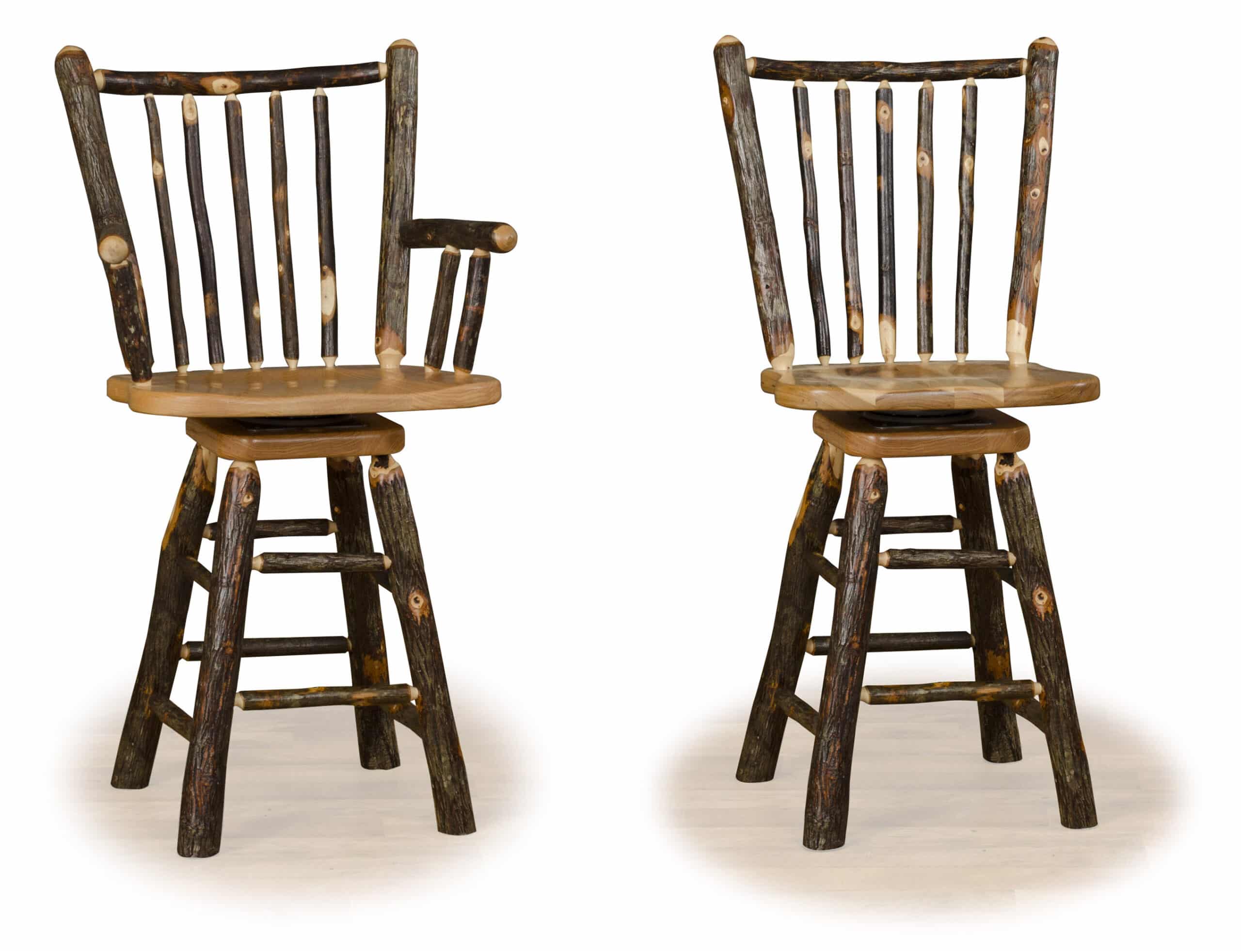 Stick Back Bar Stool Log Home Furnishings Zook Cabins