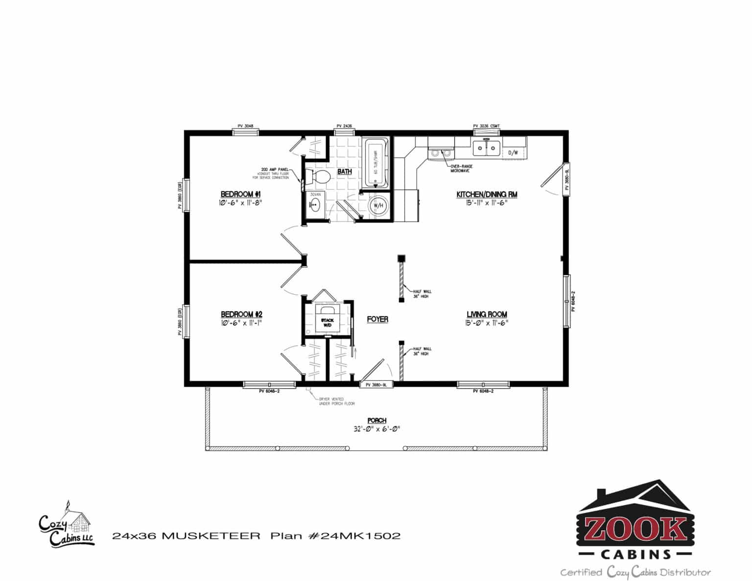 2023 Superb Musketeer Prefab Log Cabins | Zook Cabins