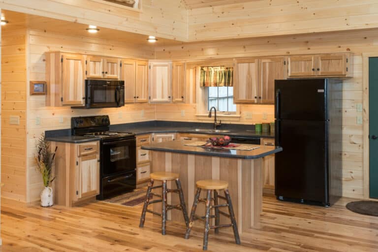 cabin hickory beaded cabinets